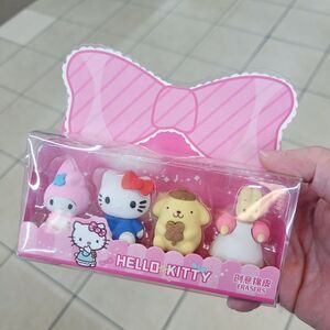 2/$20 Brand New Set of 4 Hello Kitty & Friends Eraser